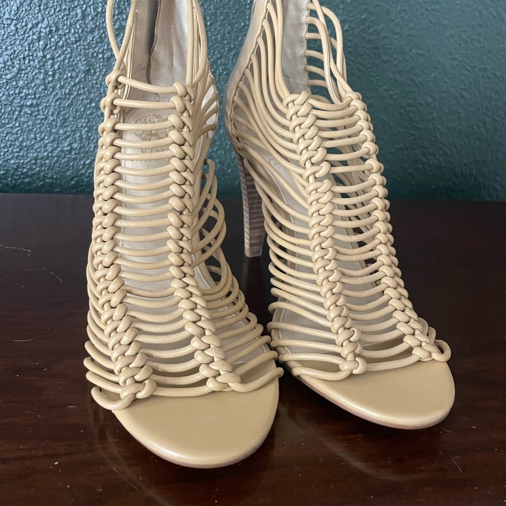 Elegant Beige Women's Heels